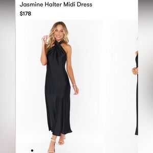 Jasmine Halter Midi Dress